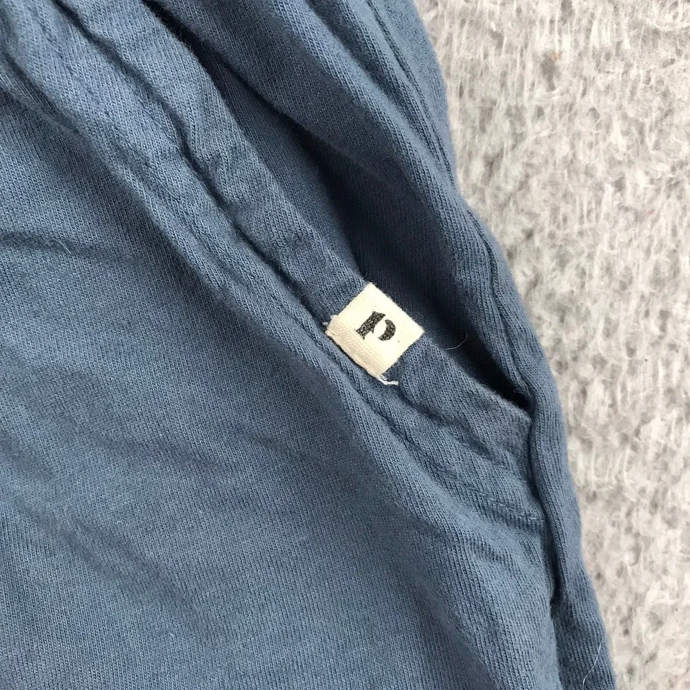 Pact Joggers Men M (30x26) Blue Organic Cotton Elastic Waist Drawstring Pockets